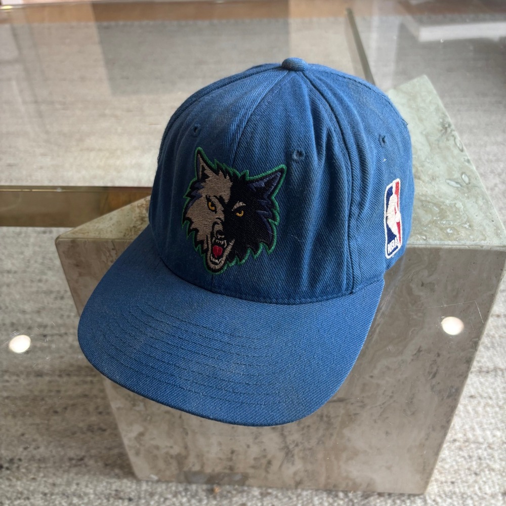 Starter Hat Minnesota Timberwolves Mens OSFM Blue Good Vintage NBA Strapback